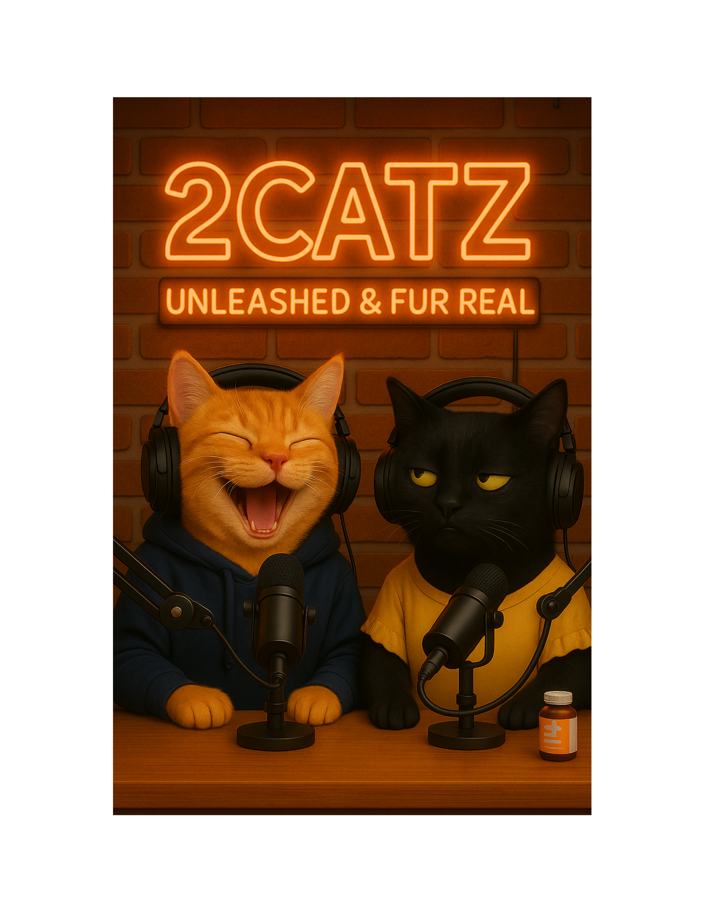 Simon-Pure Amish™ | 2Catz Unleashed and Fur Real | Mouse Pad