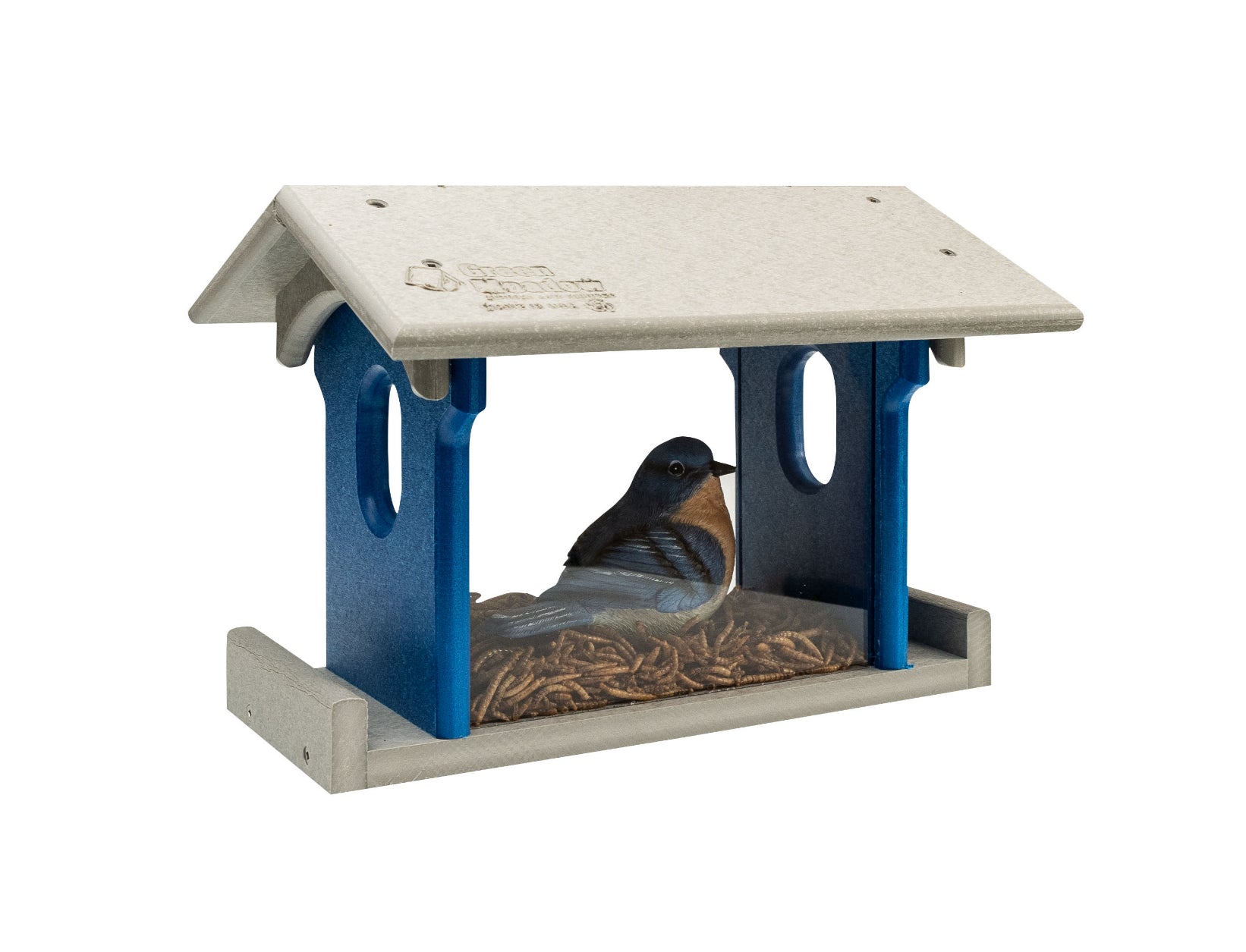 Outdoor | Poly Bird Feeders &  Houses | Blue Bird Feeder image 0